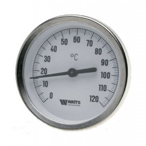 Термометр біметалічний Watts T63/50 (F + R801 OR 63mm 0-120 °C)